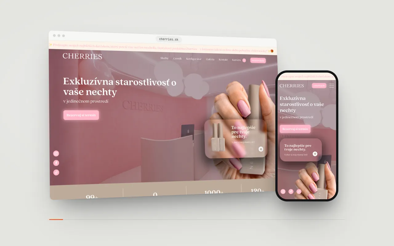 Cherries, Web nechtového štúdia